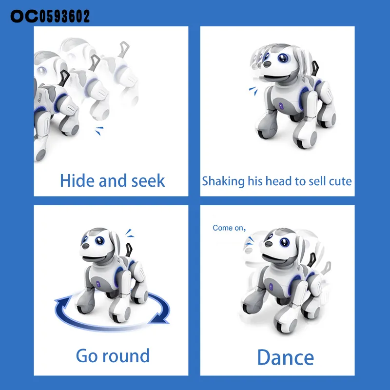 Wholesale Popular Remote Control Smart Robot Dancing Intelligent RC Dog for Kids