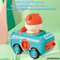 Wholesale Cheap 12PCS Plastic Mini Cute Friction Funny Cartoon Car Animals Toy for Kids