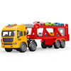 Wholesale Construction Friction Car Transporter Car Truck Toy Car Set for Kids with Light Sound
