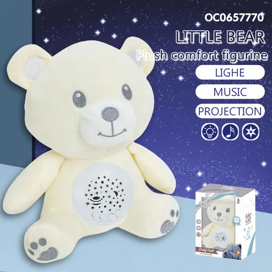 Wholesale Educational Animal Light up Custom Plush Bear Stuffed Baby Toys