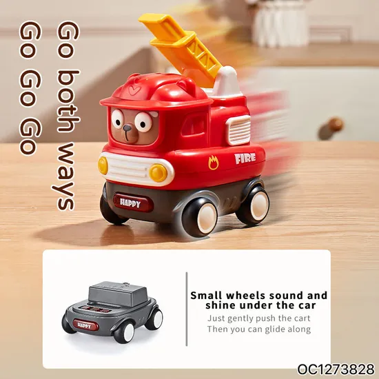 Wholesale Pull Back Cartoon Cars Truck Engineering Vehicle Educational Model