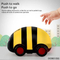 Wholesale 12PCS Plastic Insects Mini Double Pull Back Diecast Cute PC Model Toy Car for Baby Play