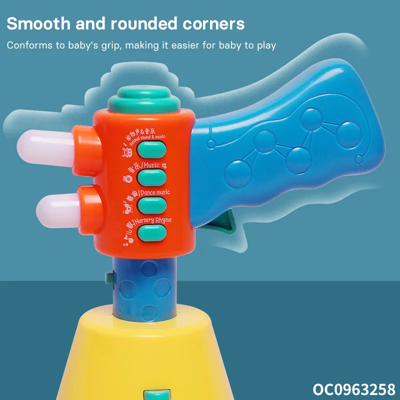 Wholesale Intellectual Toy Lights and Sound Plastic Trumpet Electronic Horn for Kids