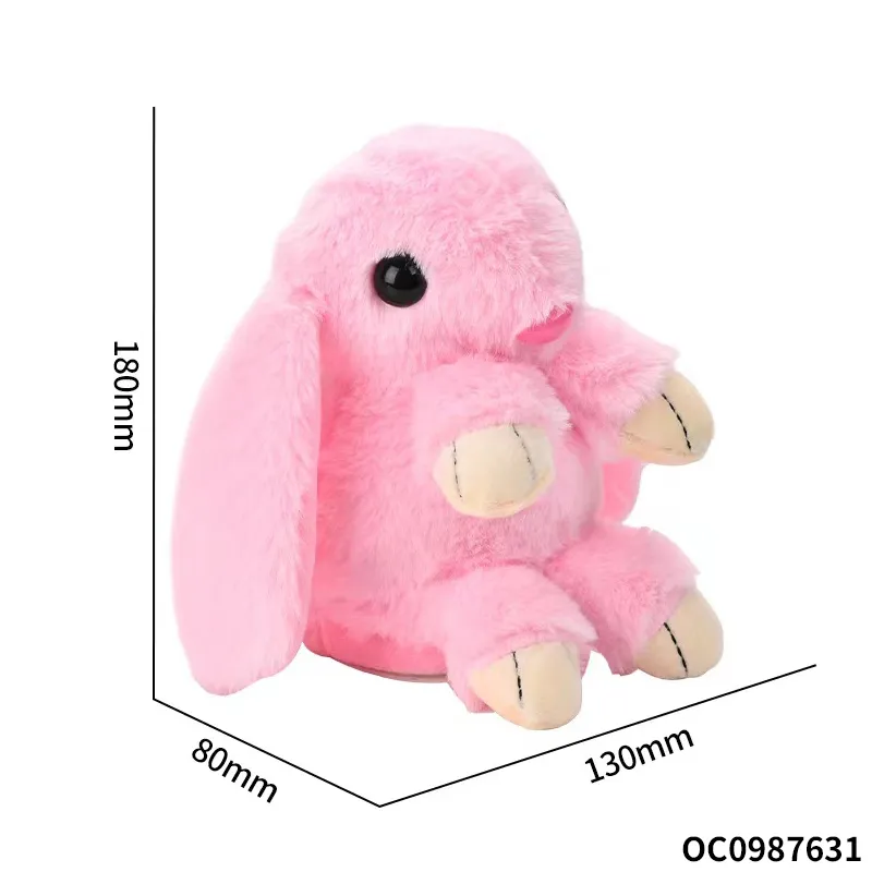 Wholesale Plush Dancing and Singing Electronic Talking Custom Long Ear Rabbit Stuffed Baby Plush Toy