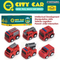 Wholesale Construction Pull Back Small Red Car Kids Fire Engine Truck Toys Set