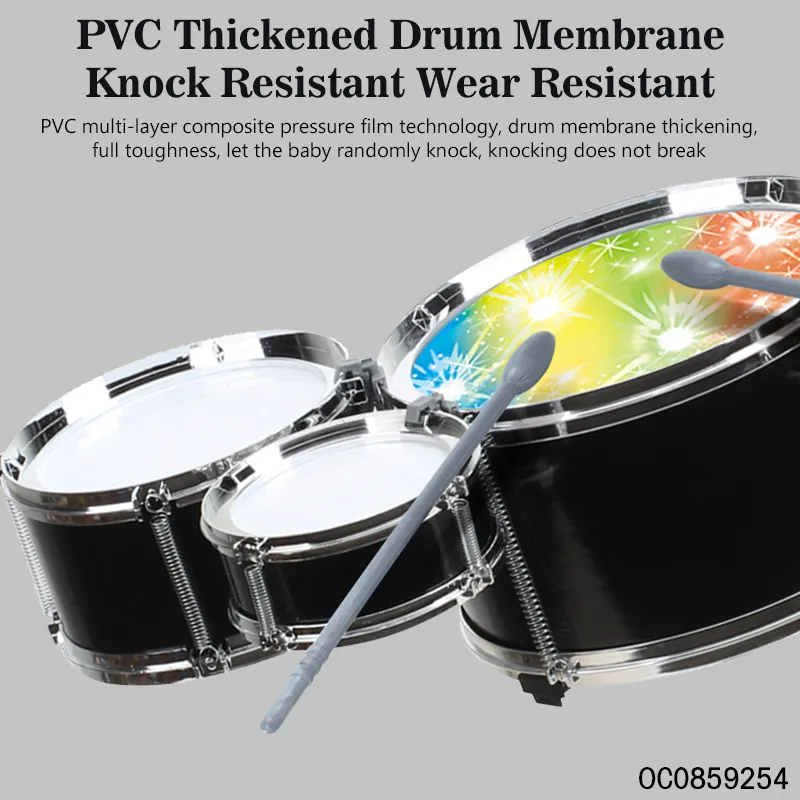 Wholesale Musical Children Interactive Instrument Electronic Plastic Drum Toy for Kid