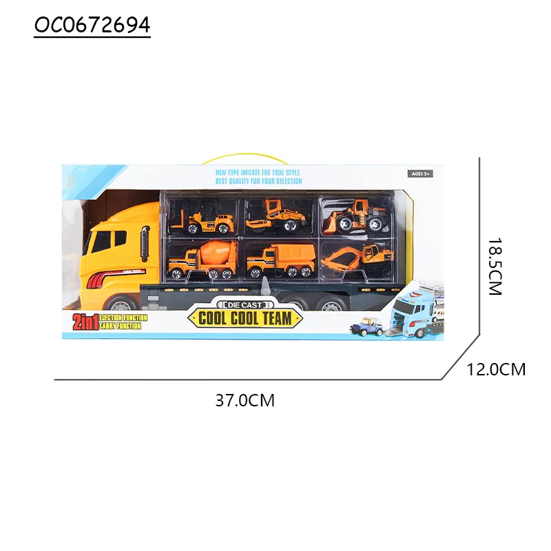 Wholesale Diecast Scale Models Alloy Die Cast Engineering Truck
