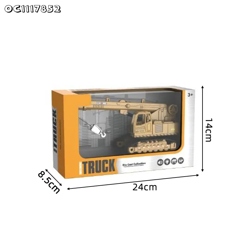 Wholesale Diecast Mini Metal Model Vehicle Metal Kids Truck Toy with Light and Music