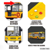 Wholesale Children Friction Miniature Bus Baby Car Toy Model with Sound Light