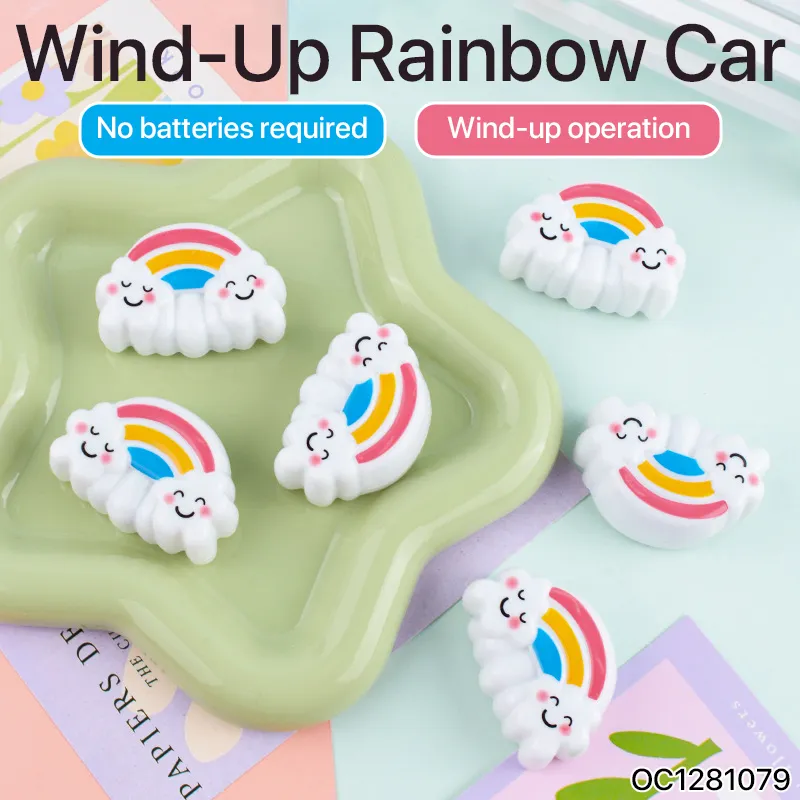 Wholesale Customized Mini Pullback Rainbow Car Plastic Cheap Toy Set