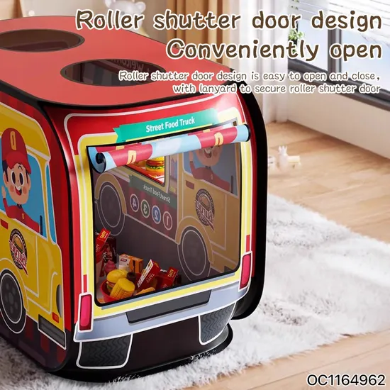 Wholesale Indoor Funny Children Pop up House Pretend Play Fast Food Kids Play Tent Playhouse