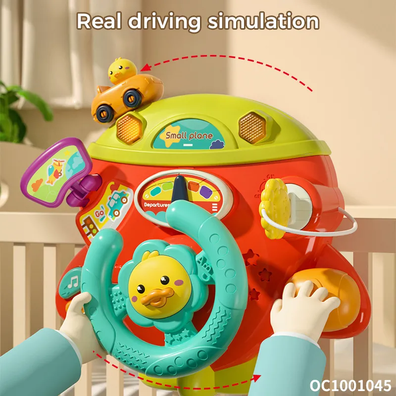Baby Children Sensory Educational Electronics Steering Wheel Toys with Light and Music