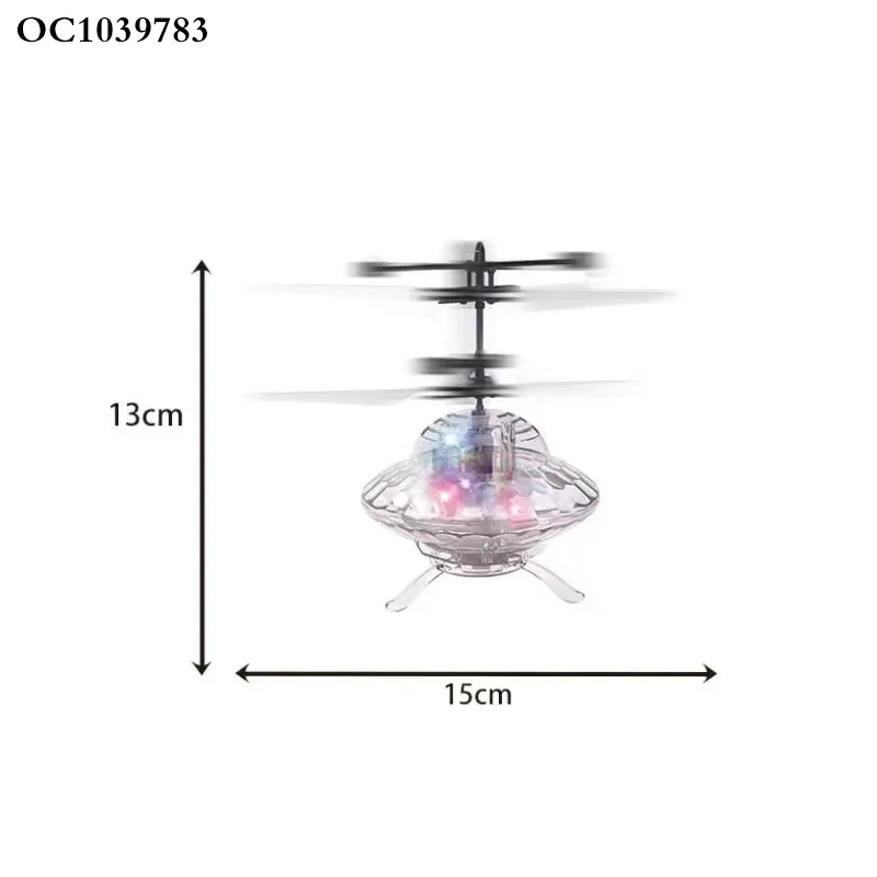 Wholesale Mini Children Controlled Hand Flying Light up Drone Toy for Children