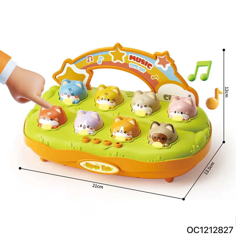 Wholesale Montessori Funny Creative Interactive Cartoon Hammer Whack a Mole Electronic Board Games Toys for Children with Music
