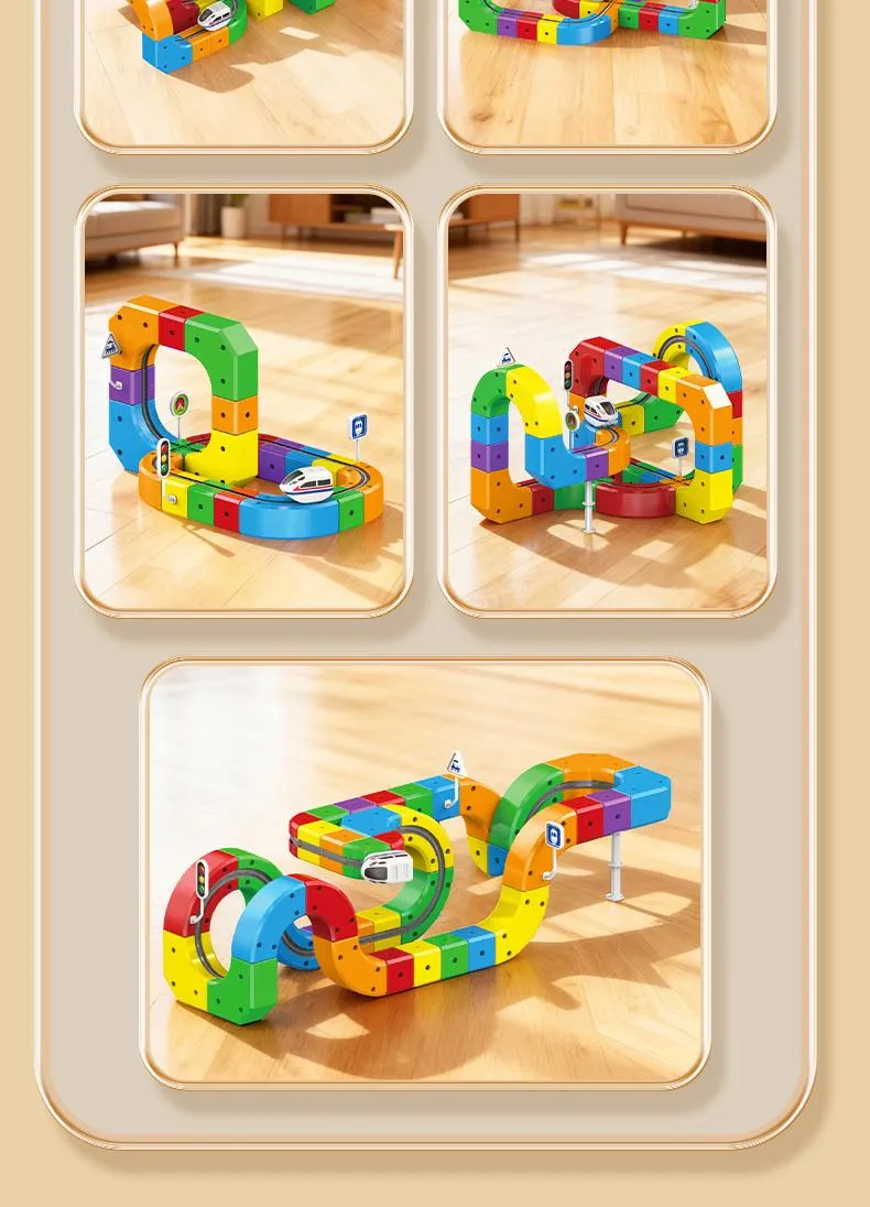 Hot Selling New Items Kids Battery Operated Plastic Portable Racing Big Train Toy