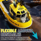 Wholesale 1: 72 Scale Plastic High Speed Mini Electric Racing Remote Control RC Model Toys Boat for Kid