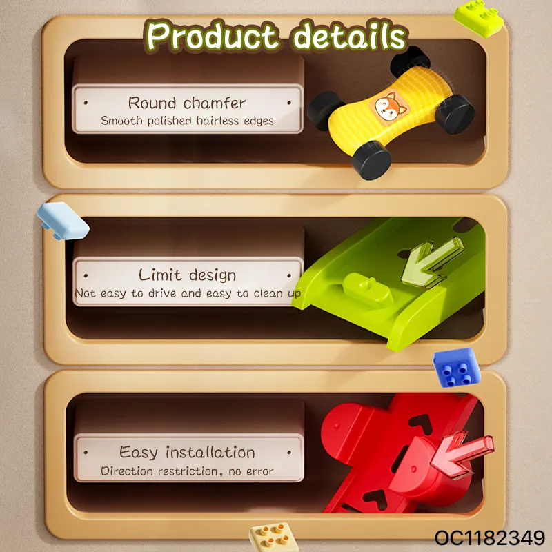 Early Educational Toys Eye Hand Coordination New Baby Sliding Car Track Assembly Toy for Baby