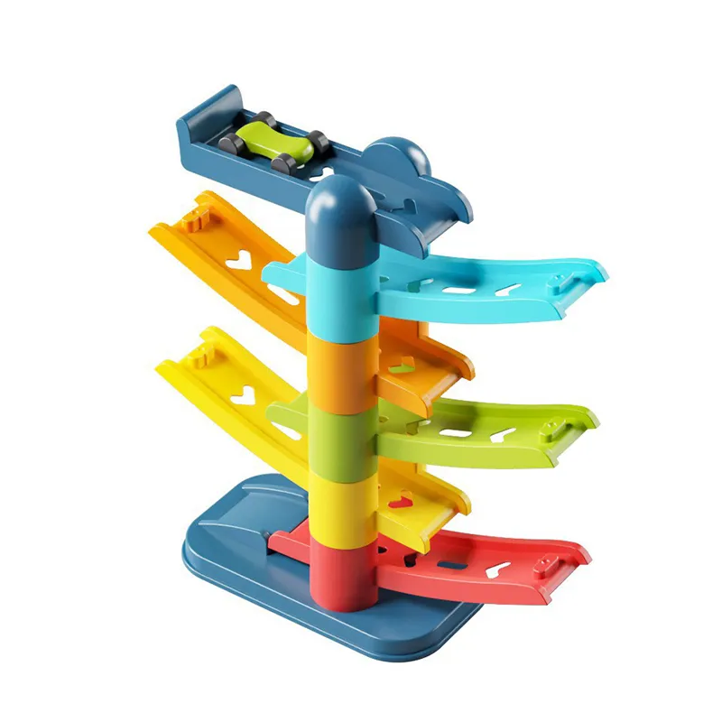 Early Educational Toys Eye Hand Coordination New Baby Sliding Car Track Assembly Toy for Baby