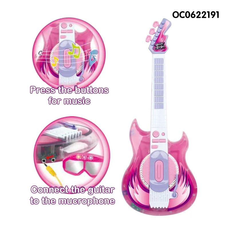 Wholesale Electric Sensory Children Guitar Interactive Musical Instruments Toys