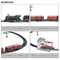 B/O Classic Plastic Train Play Set Electric Track Toy for Kids with Light Sound