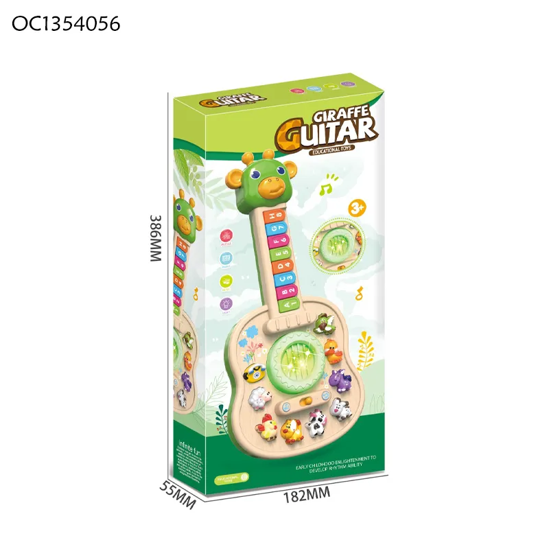 Wholesale Baby Kids Sensory Animal Keyboard Electric Musical Instruments Guitar for Children