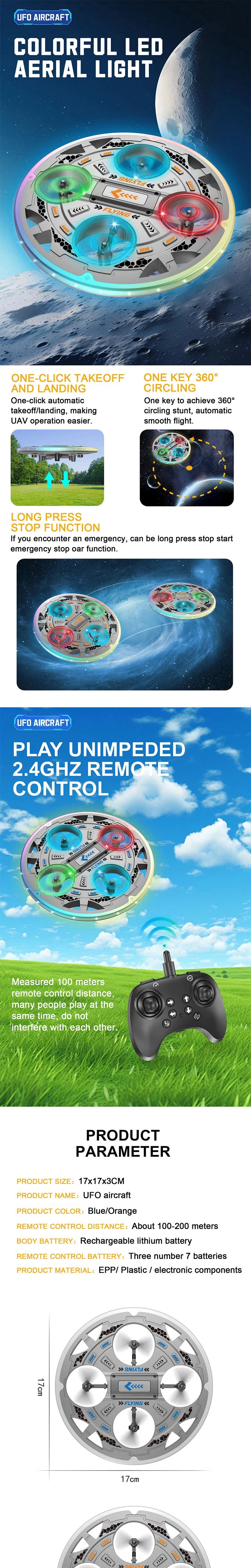 Wholesale Controlled Children DIY RC Remote Control Quadcopter Light up Flying Drone Toys for Kids