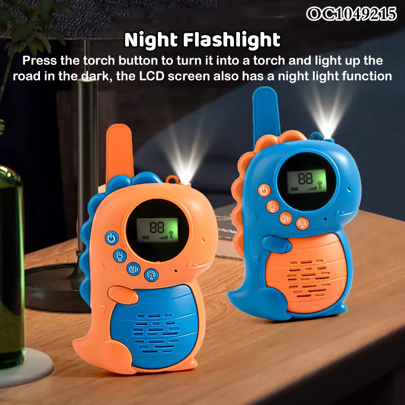 Portable Wireless Handheld Interphone Interactive Plastic Dinosaur Walkie Talkie Child Toy Electric for Kidchildren