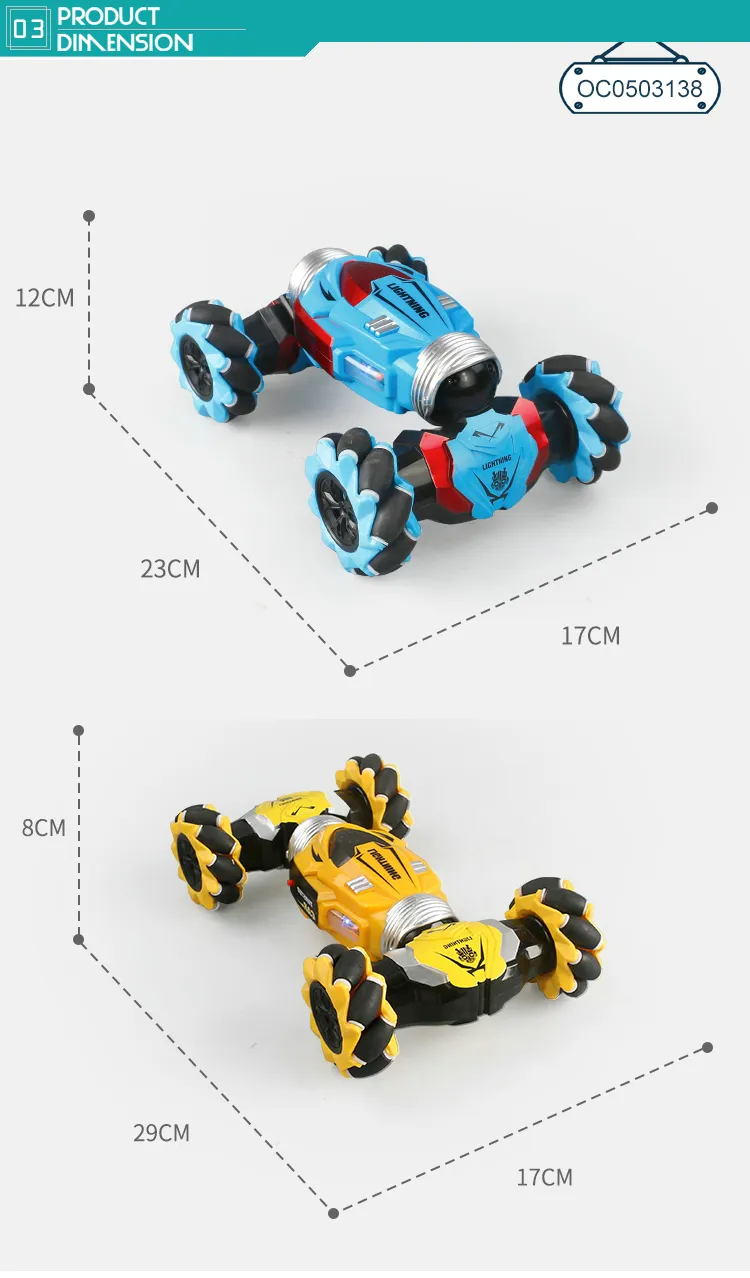 Twisted Climbing Drift Hand Gesture Controlled Stunt off Road RC Model Car for Kids