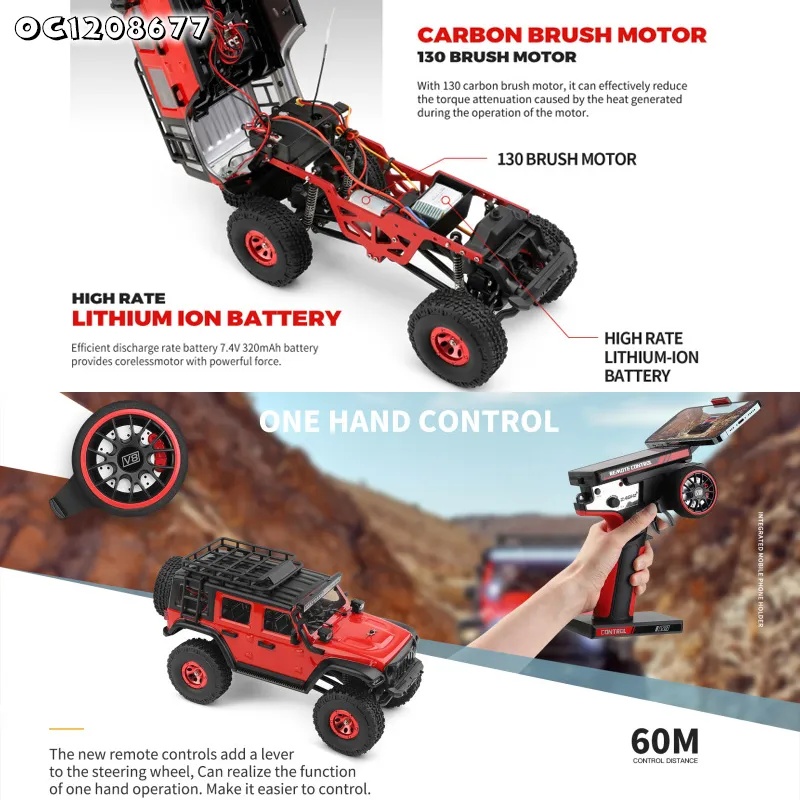 High Quality RC Drift 1: 24 Scale 4WD Remote Control Racing Car Models Climbing off Road Vehicle Toy Car