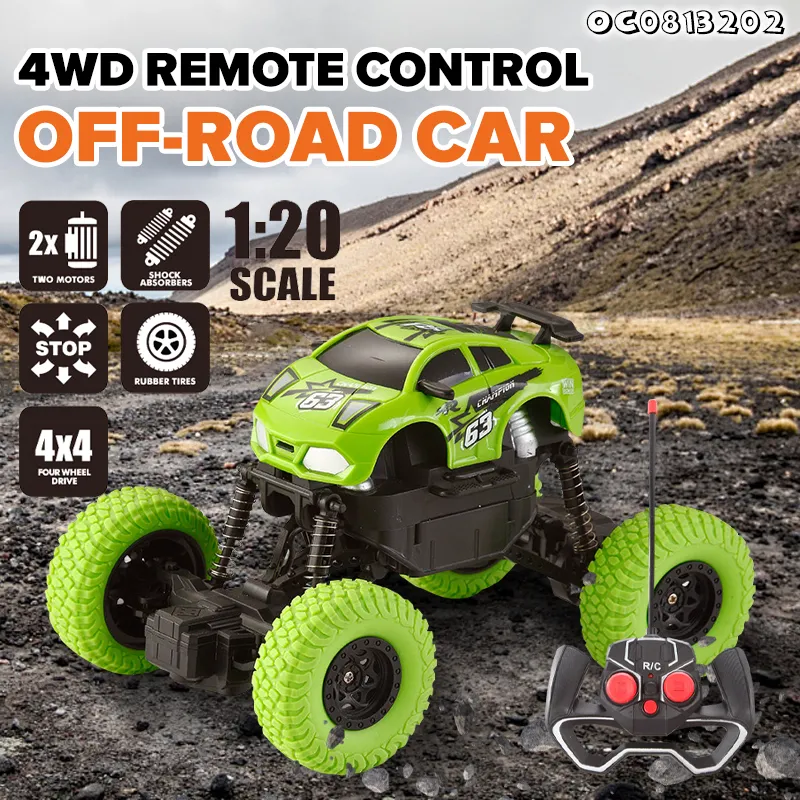 1: 20 Scale off Road Model RC Drift Rock Climbing Sand Car Toys Kids Race Cars with Remote Control Kid