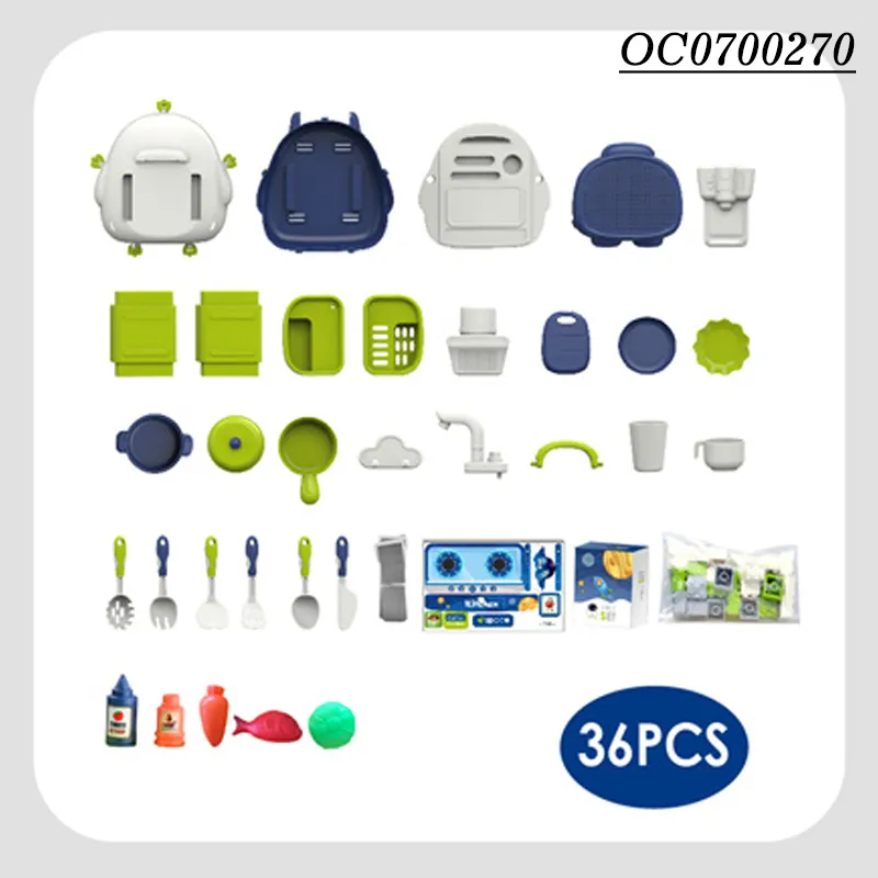 Wholesale Spray Sink Children's Plastic Educational Kitchen Pretend Food Play Cooking Set Toy