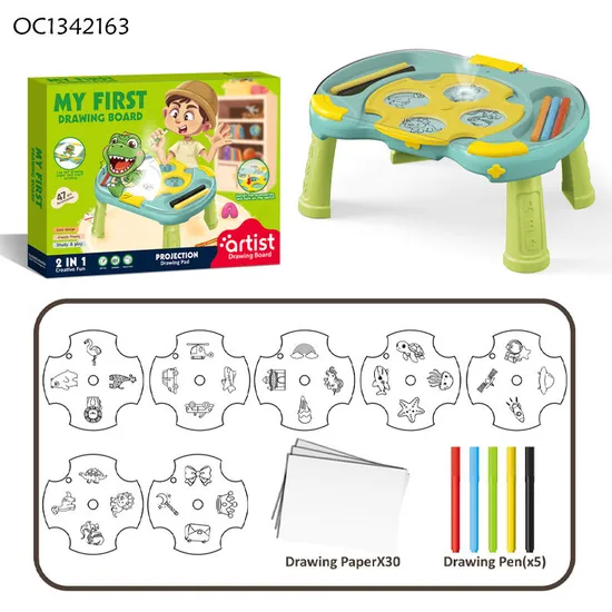 Wholesale Painting Projection LED Art Drawing Table Machine Learning Montessori Educational Popular DIY Toys for Kids
