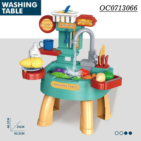 Wholesale Educational Pretend Play Children Vegetable Washing Machine Spray Children's Plastic Kitchen Toys