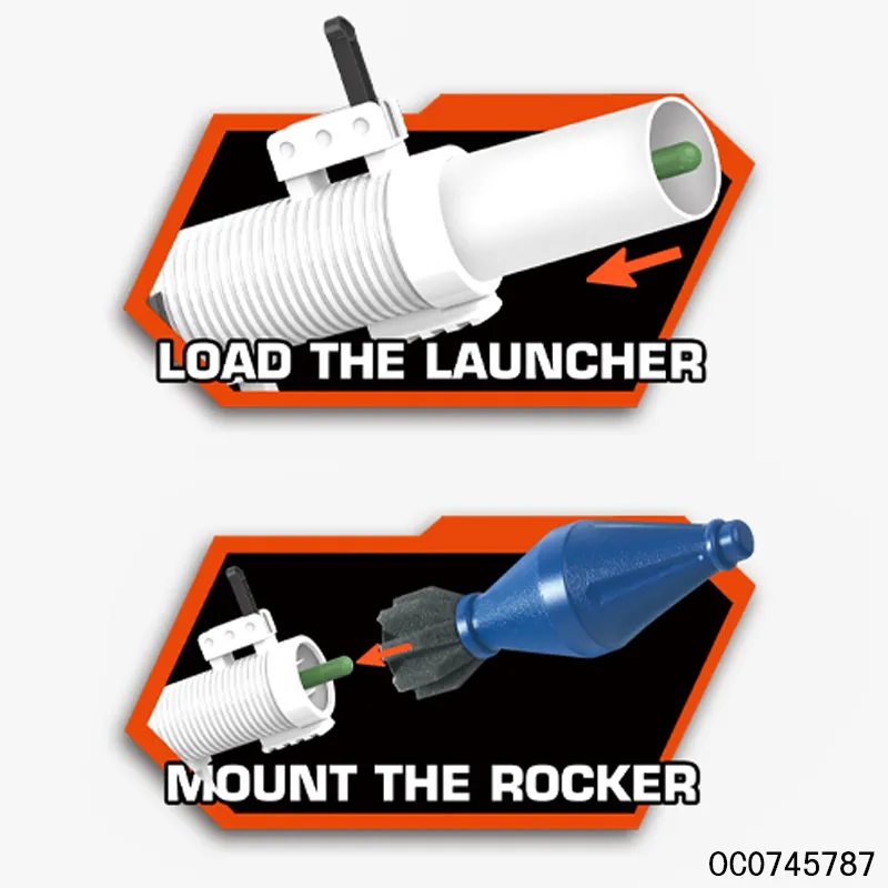 Hot Selling Game Shooting Toys Bullet Rocket Toy Gun for Boys