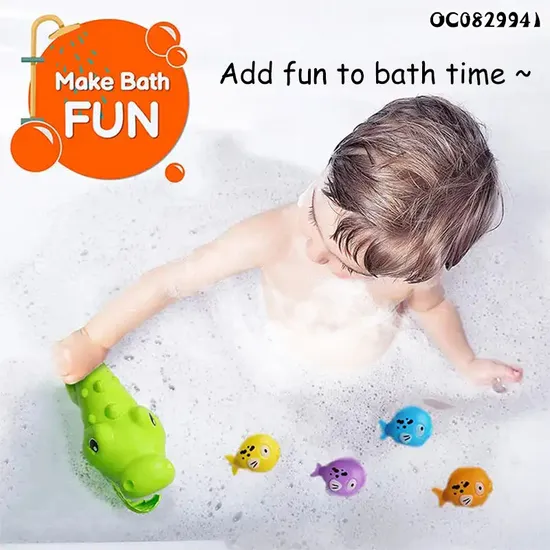 Wholesale Popular Montessori Plastic Animal Fish Catching New Bath Accessories Kids Toys for Playing Water