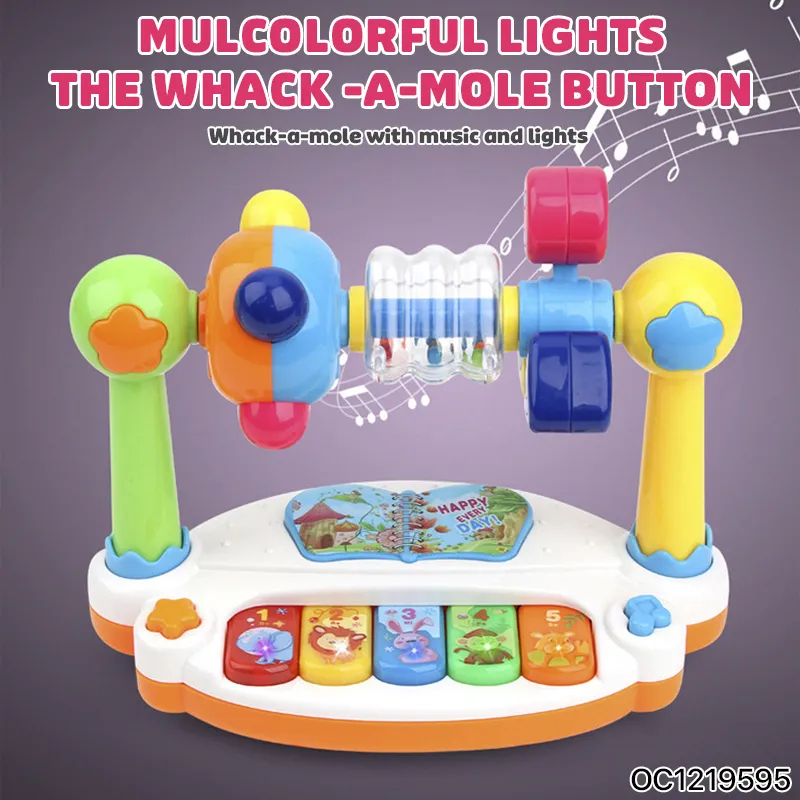 Wholesale Interactive Electronic Musical Keyboard Piano Baby Educational Hand Light Toys for Kids