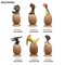 6 Pieces DIY Plastic Dinosaur Egg Carton Small Promotional Toys Play Set Toy