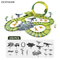 Best Selling Dinosaur Theme Racetrack Electric Railway Flexible Electric Race Track Car Toy