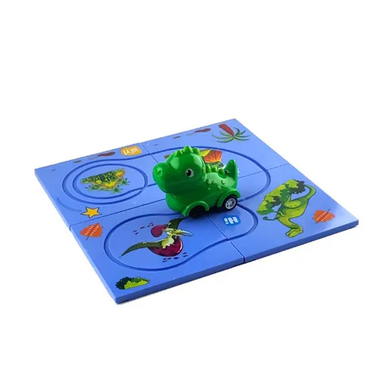 Dinosaur Car 3D Animal Traffic Jigsaw Puzzle Printing Small Board Game Cognitive Montessori Toy for Kids with Custom Logo