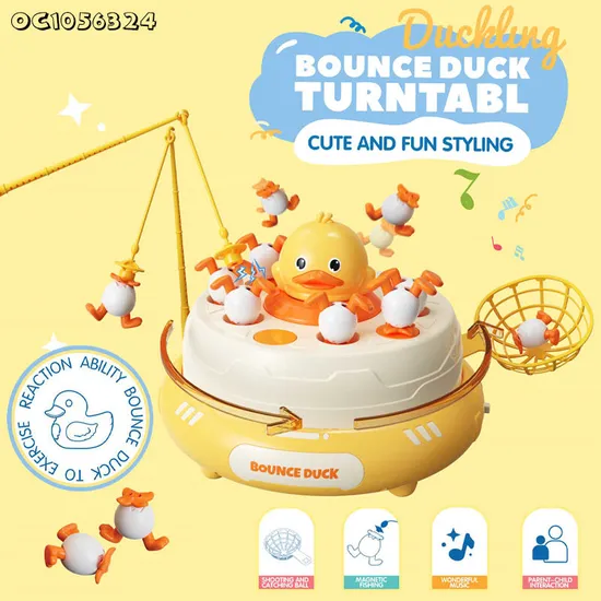 Wholesale Montessori Electric 360 Degree Battery Operated Fishing Table Game Machine for Kids