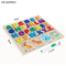 3D Cute Cartoon Animal ABC Wooden Jigsaw Puzzle Creative Cognitive Educational Toy for Preschool Made in China