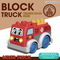 Wholesale Educational Montessori Plastic Building Block Musical DIY Truck Vehicle Toys