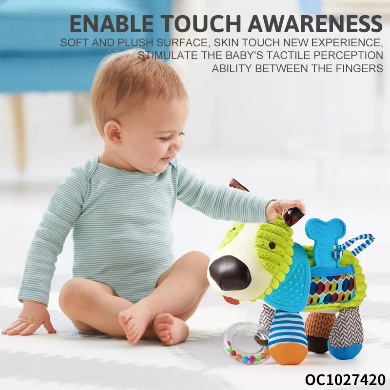 Wholesale Montessori Musical Soft Hanging Bed Bell Montessori Sensory Baby Teether Toys