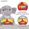 Wholesale Stuffed Battery Operated Hand Drum Musical Instrument Big Elephant Animal and Plush Toy Doll with Flashing Light