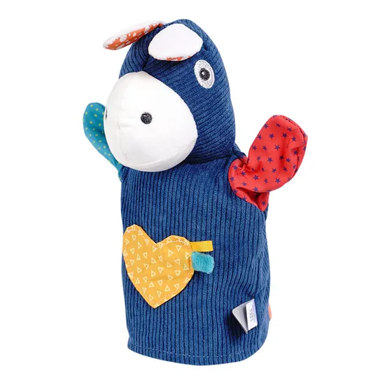 Wholesale Stuffed Montessori Sensory Baby Donkey Plush Hot Selling Hand Puppet Toy Doll