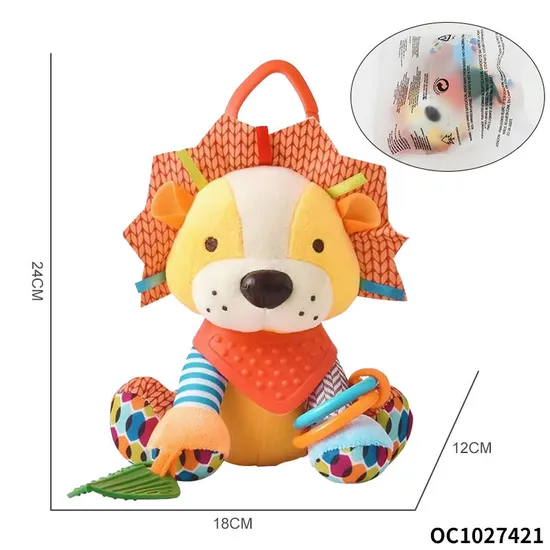 Wholesale Plush Lion Soft Sleeping Big Eyes Long Baby Electronic Pet Toy