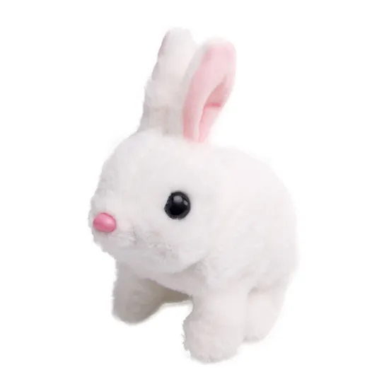 Wholesale Stuffed Electric Walking Interactive Plush Children Custom Rabbit Plush Toy Doll