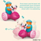 Wholesale Children Baby Educational Plastic Press and Go Animal Cartoon Car Toy for Sale