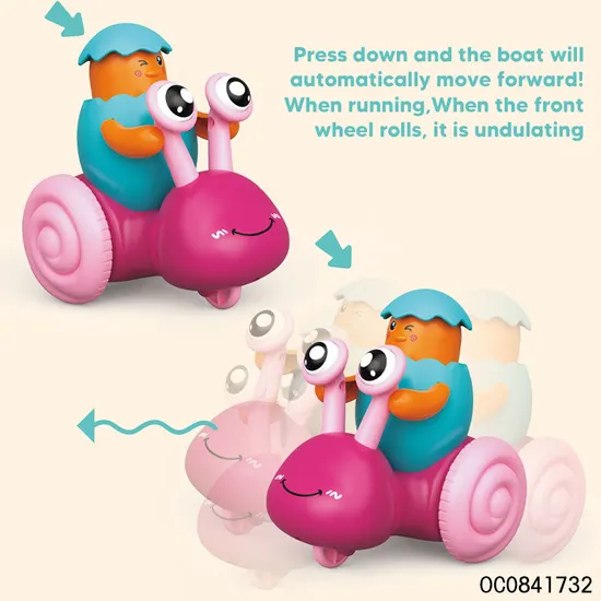 Wholesale Children Baby Educational Plastic Press and Go Animal Cartoon Car Toy for Sale