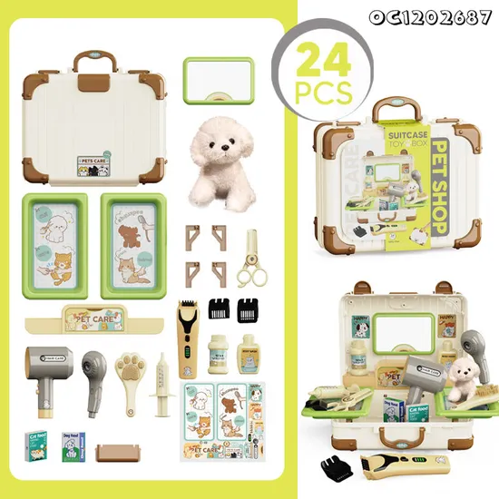 Wholesale Educational Dog Plush Pet Pretend Children's House Play Gift Set